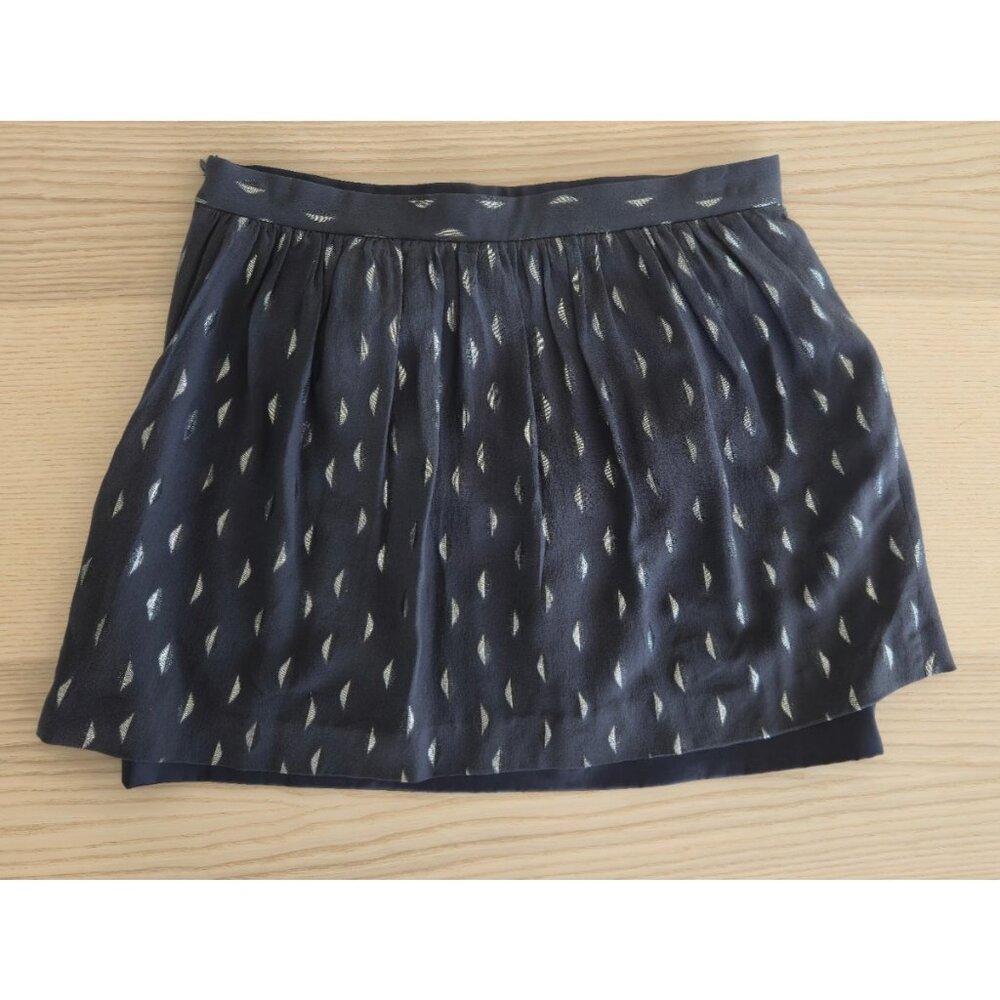 Club Monaco Silk Metallic Leaf Mini Skirt - Picture 4 of 8